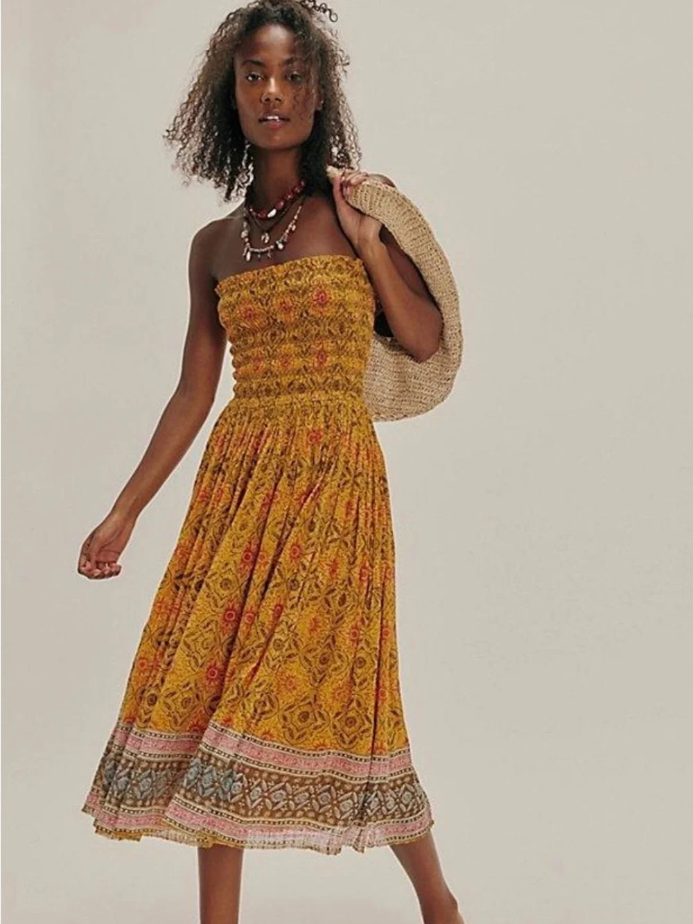 Free People Ravenna Printed Convertible Maxi Skirt